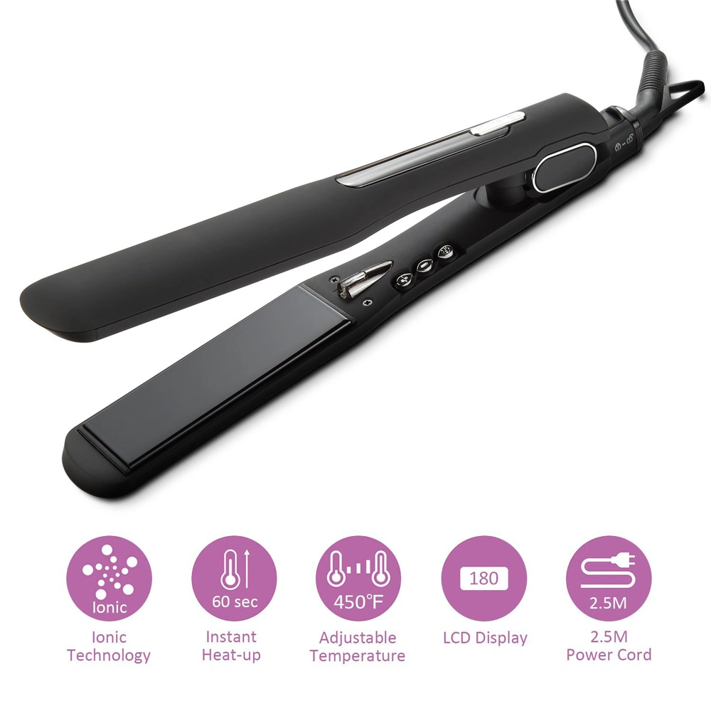 Hair Salon Equipment with LCD Display Electric Hair Straightener