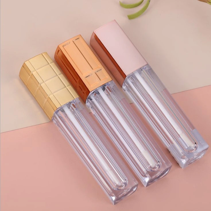 Luxury Beauty as/ABS Products Electroplating Cosmetic Packaging Lip Gloss