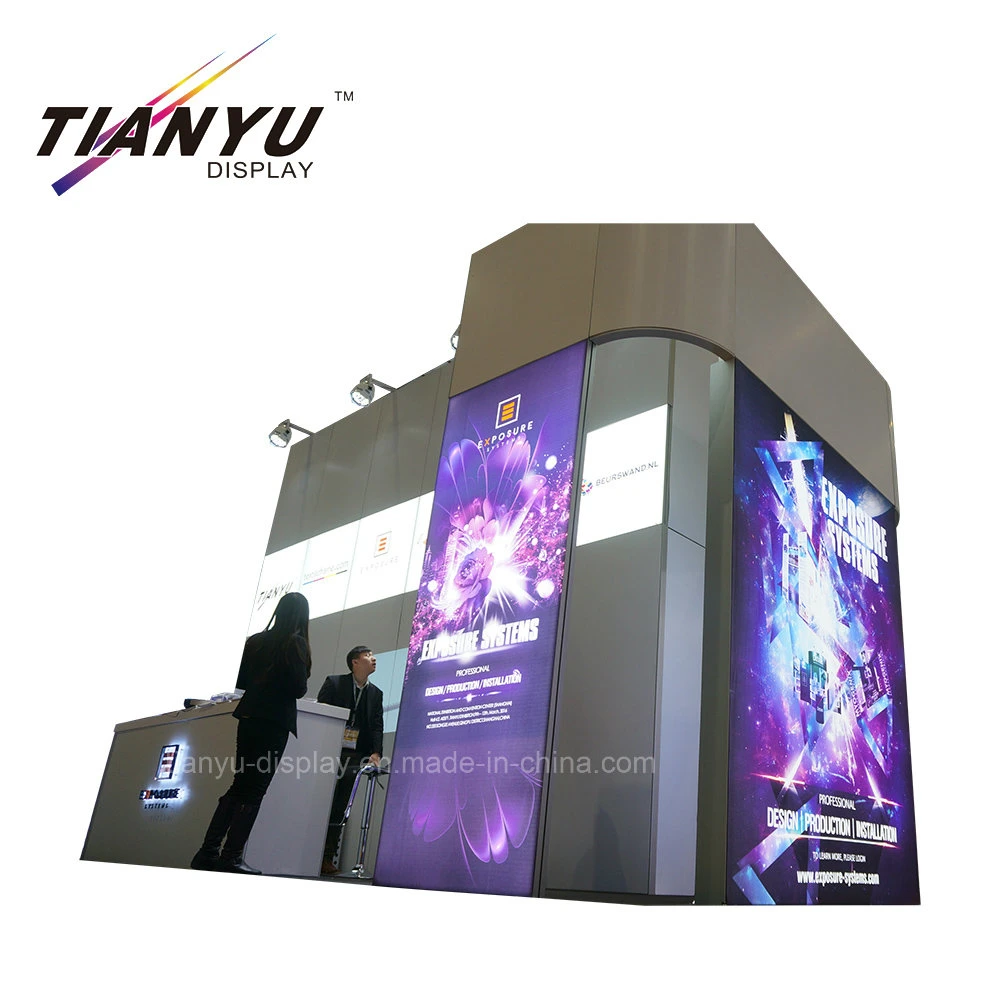 Tianyu M-Series System Custom Design Reusable Aluminum Trade Show Stand Exhibition Display Stands Booth