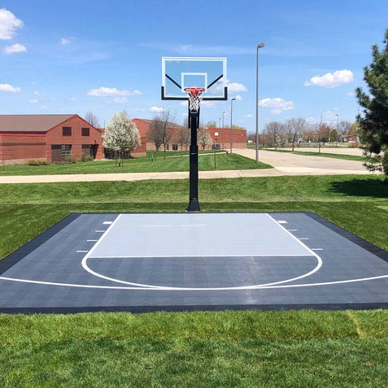 Various Colors 20X20 Feet Backyard Basketball Court Surfaces with Jordan Logo on It From China Cleaning Artifical