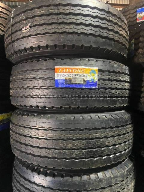 Kapsen/Taitong/Terraking TBR Super base larga único barramento dos pneus de veículos auto-estrada Radial HS166 385/65R22.5 160K todos os pneus de camiões pesados de aço com o gcc/Gso Certificado