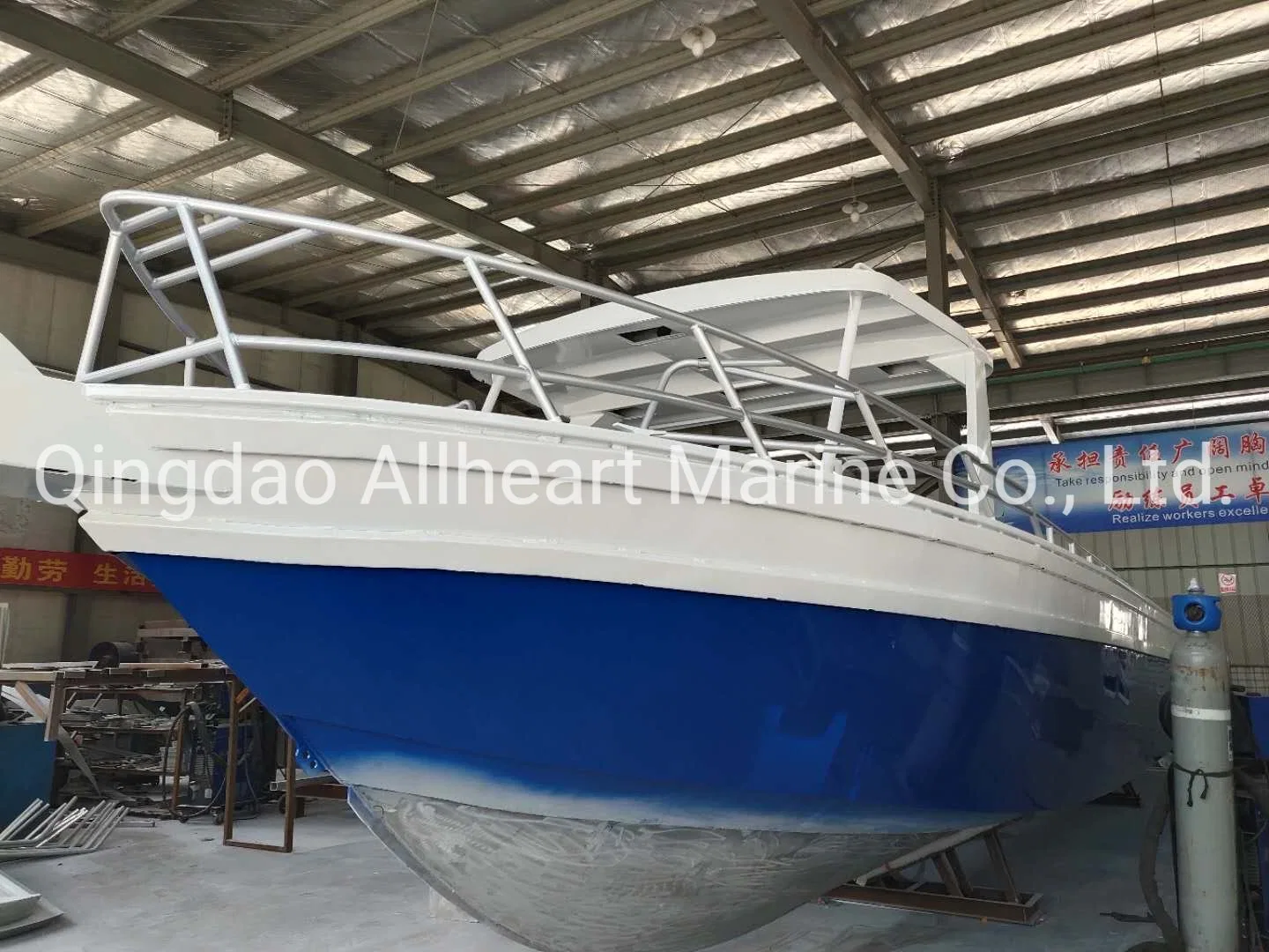 Cargo Boat 9.6m Aluminum Boat Petrol Outboard Working Boat Farming Boat Cargo Ship