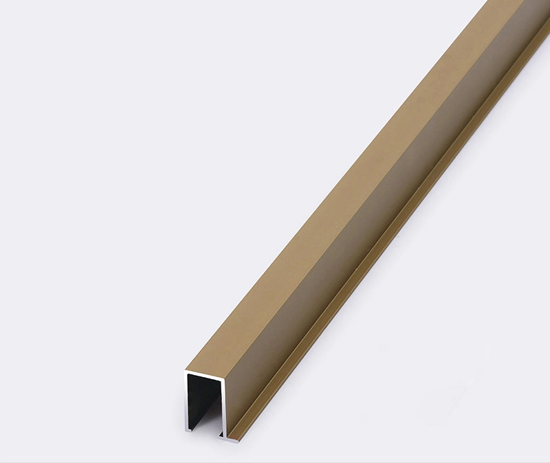 Wall Panel Profile Anodised Metal Trim U Shape Decorative Strip