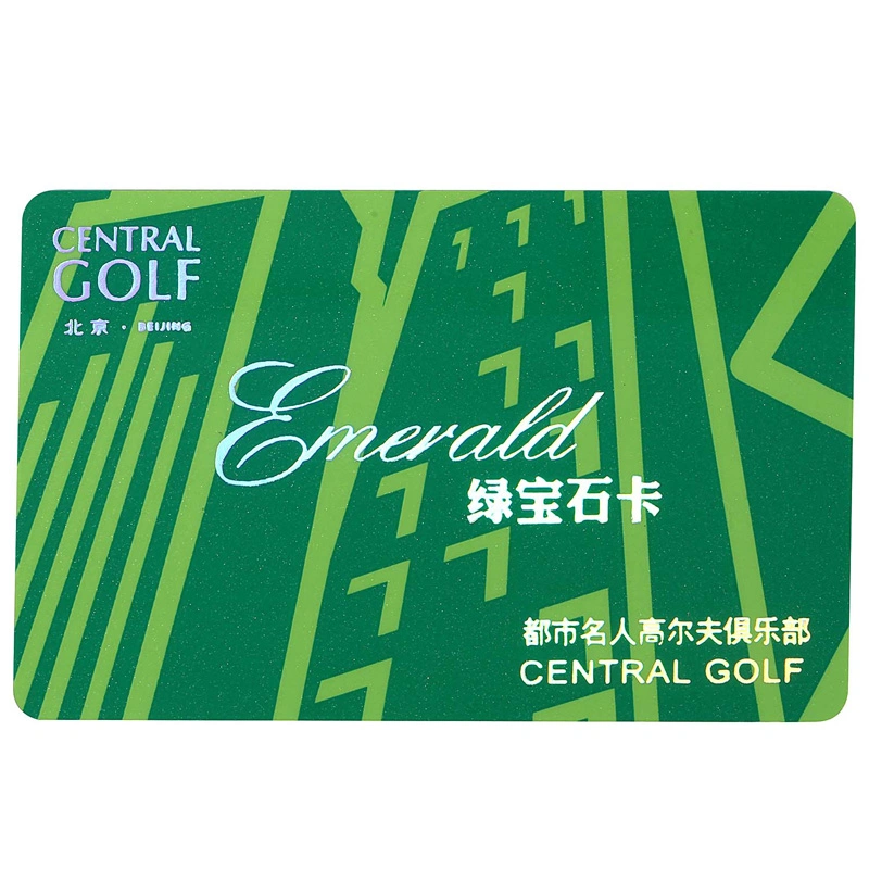 OEM Factory Custom Printed Golf Membership Card
