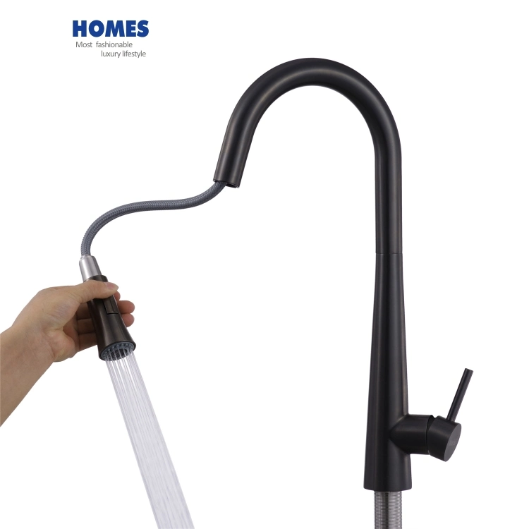 304 Stainless Steel Kitchen Bathroom Toilet Basin Water Hand Shower Bath Shower Sink Mixer Black Faucet Tap