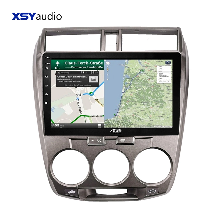 10 Inch Touchscreen Android Car GPS Navigation System for Honda City 08-14 with USB WiFi