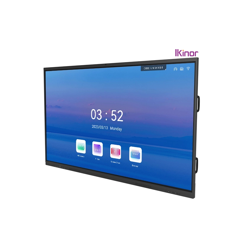 Ikinor Interactive Flat Panel Android 13 4G 32g Smart Whiteboard Touch Screen LG Smart TV 65 Inch Price