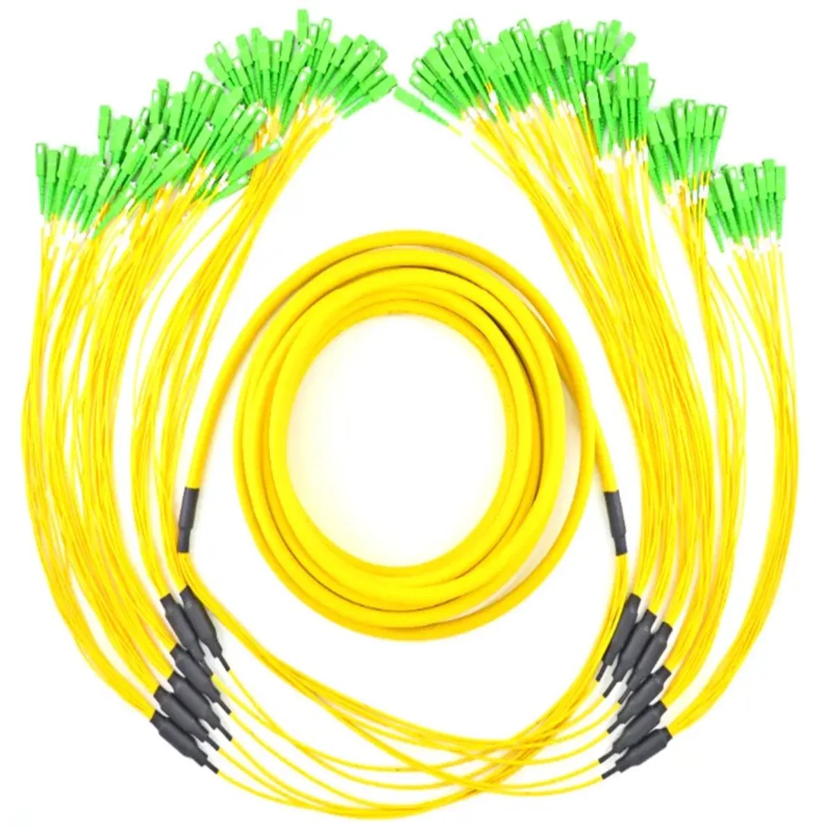 4 6 8 12 16 24 48 Core Multi Fiber Optic Patch Cord Bunchy Type Single Mode Multimode Indoor Breakout Armored Cable