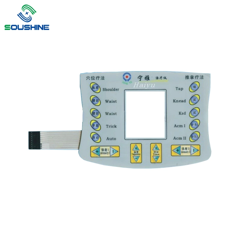 OEM Custom Durable Metal Dome LED Membrane Switch Panel