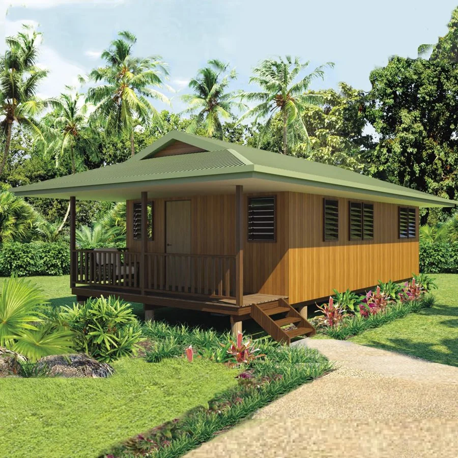 Bali Bungalows prefabricados para la venta Casa de estructura de acero ligero