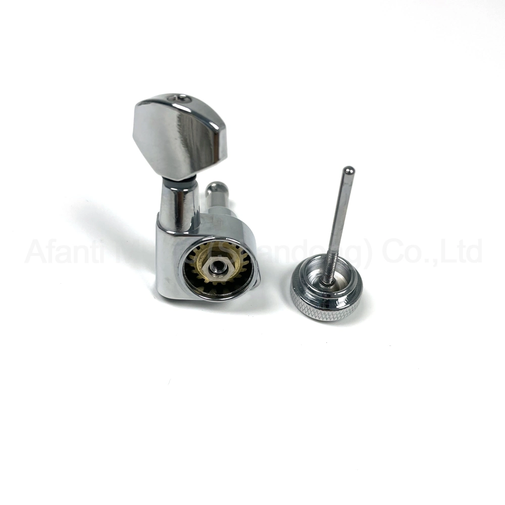 6 Inline Right Handed Guitar Chrome Locking Tuning Machine Heads