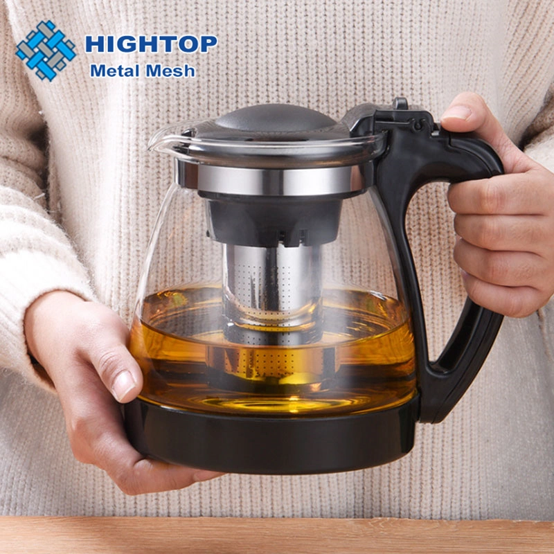 Customize Anti-Spill Double Wall High Borosilicate Glass Tea Pot Set with Filter