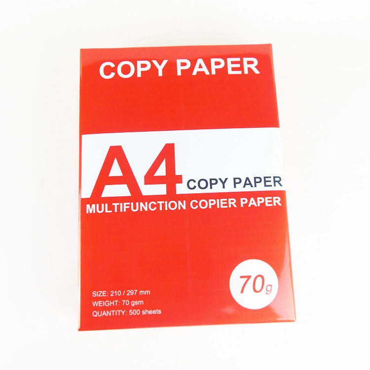 Papel Copier A4 branco tamanho de embalagem de 70 g: 500 folhas por embalagem