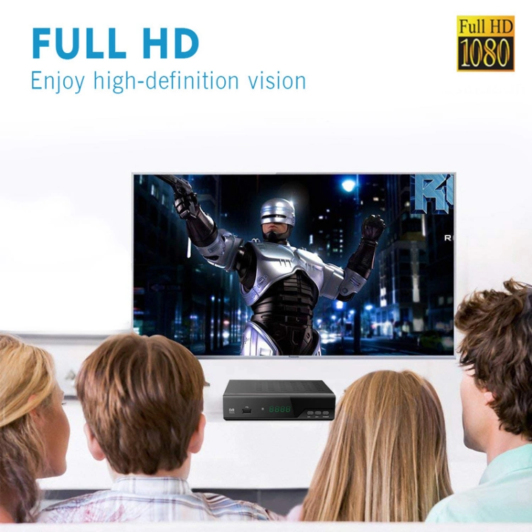 Junuo Full HD Digital TV Receiver Metal Housing H. 265 DVB T2 Decoder