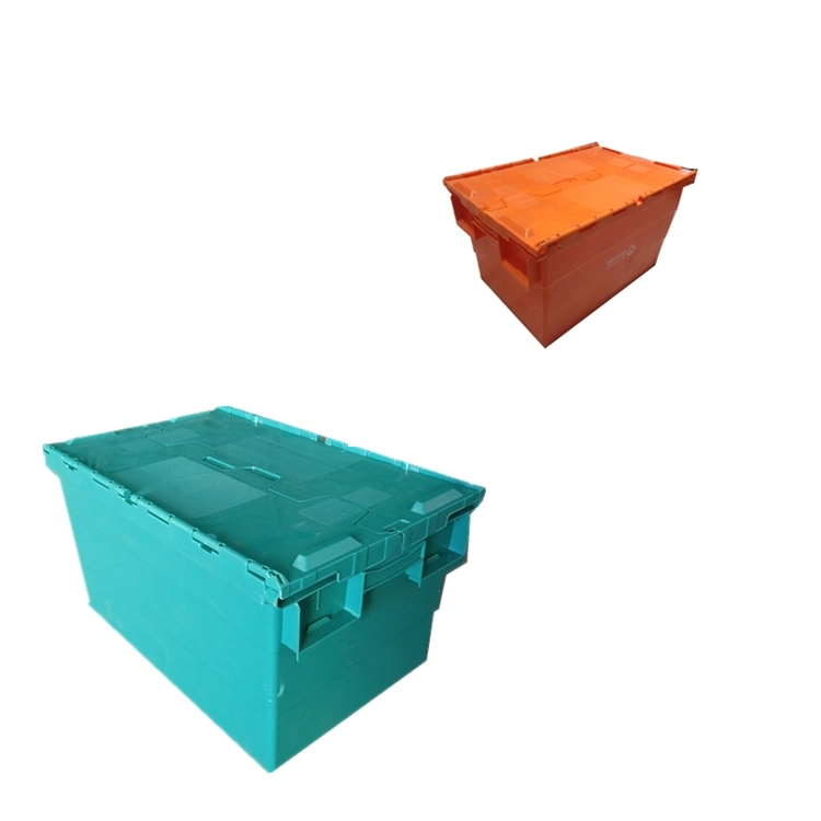 Boîte de roulement en plastique industriel conteneur de stockage en plastique pour le déplacement et le stockage
