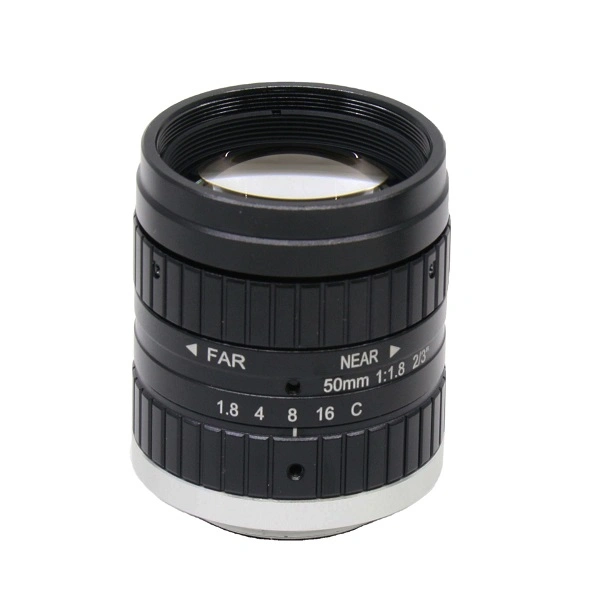 F1.4 50mm 2/3" 2MP C-Mount Fa Industrial Máquina Câmera lente de visão