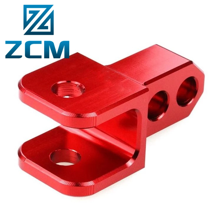 Shenzhen Customized CNC Machining Metal Parts Red Anodized Aluminum Alloy 6061 T6 Industrial Device Equipment Shock Absorber