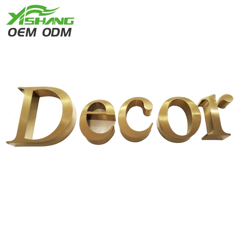 OEM Store LED Sign Indoor Metal LED Building Name Storefront