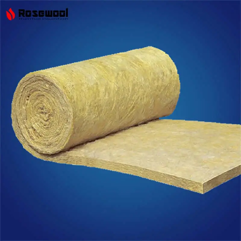 60-150 Kg/M&sup3; 100% Non Asbestos Rose Wool Blanket Insulation Material for Ceiling