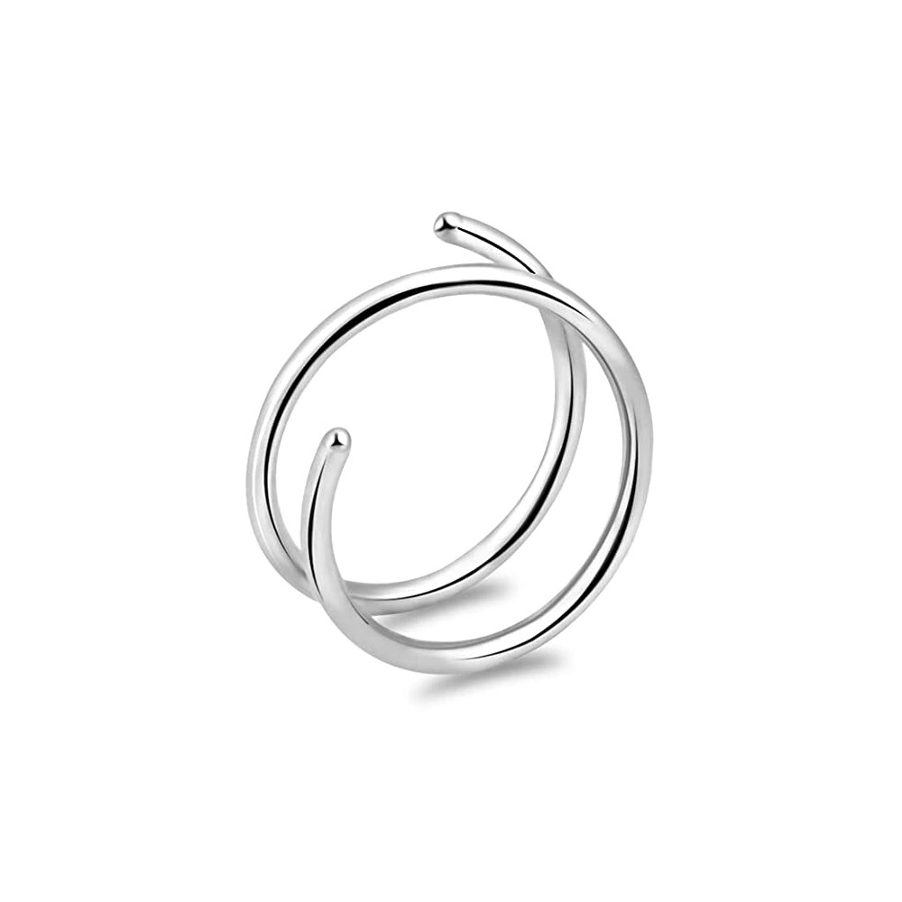 Double Layer Spiral Titanium Nose Ring Body Piercing