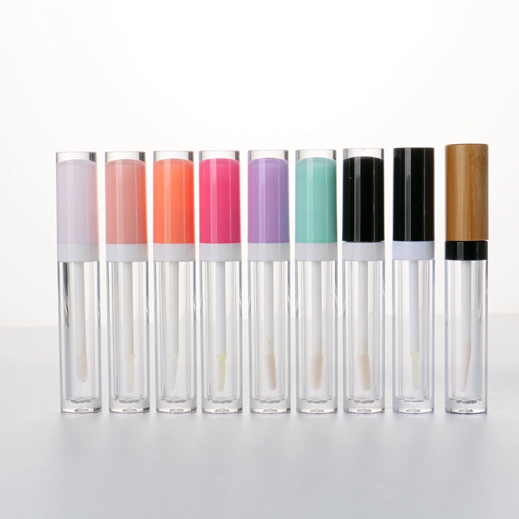 Mini White Color Simple Style Lip Gloss Containers Tube Unique Design Plastic Custom Lipgloss Tube Design