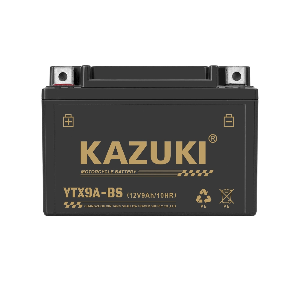 Kazuki Ytx9a Atacado Superstart Dry Cell 20hr chumbo-ácido 12V Bateria para motociclos