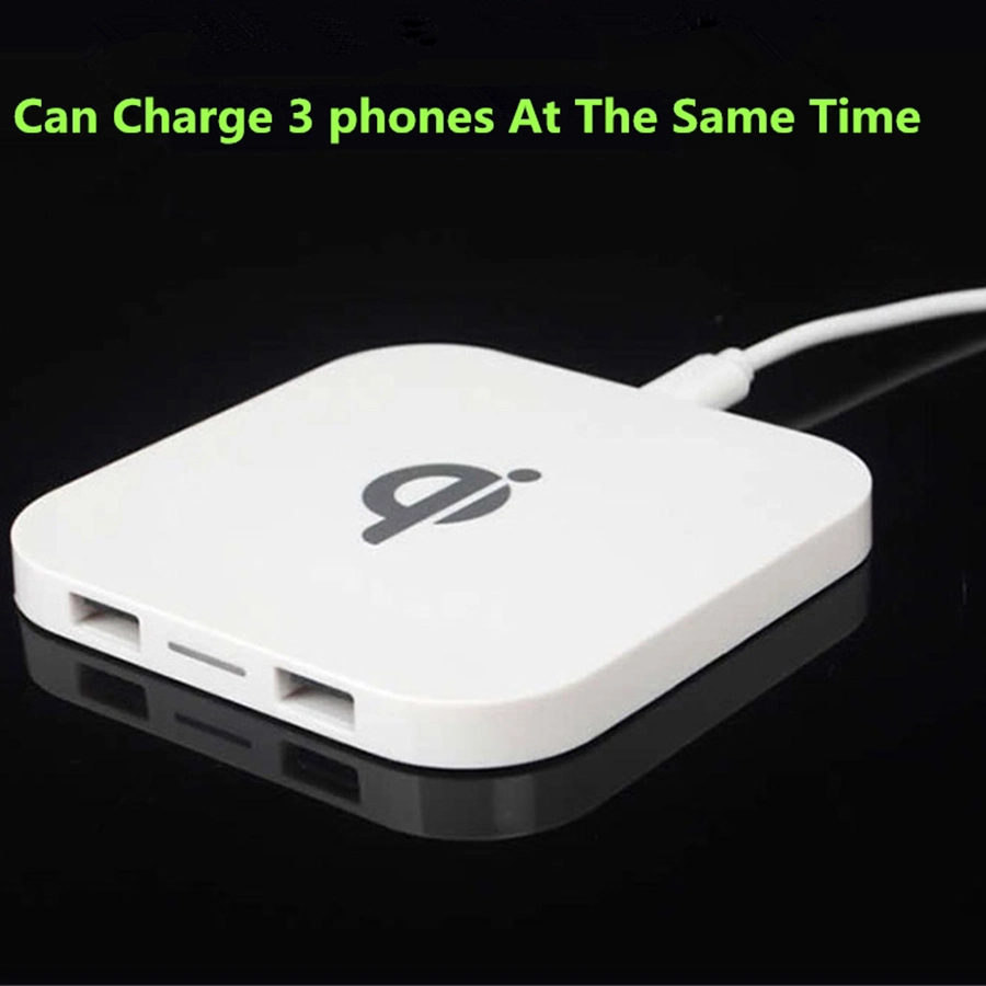 Универсальной площади ци портативное зарядное устройство для мобильных телефонов беспроводной USB зарядное устройство для сотового телефона