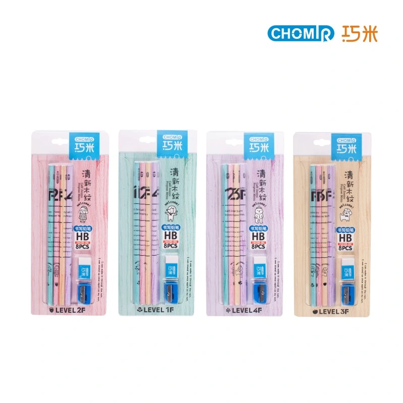 OEM Wooden Graphite Pencil Set for School and Office