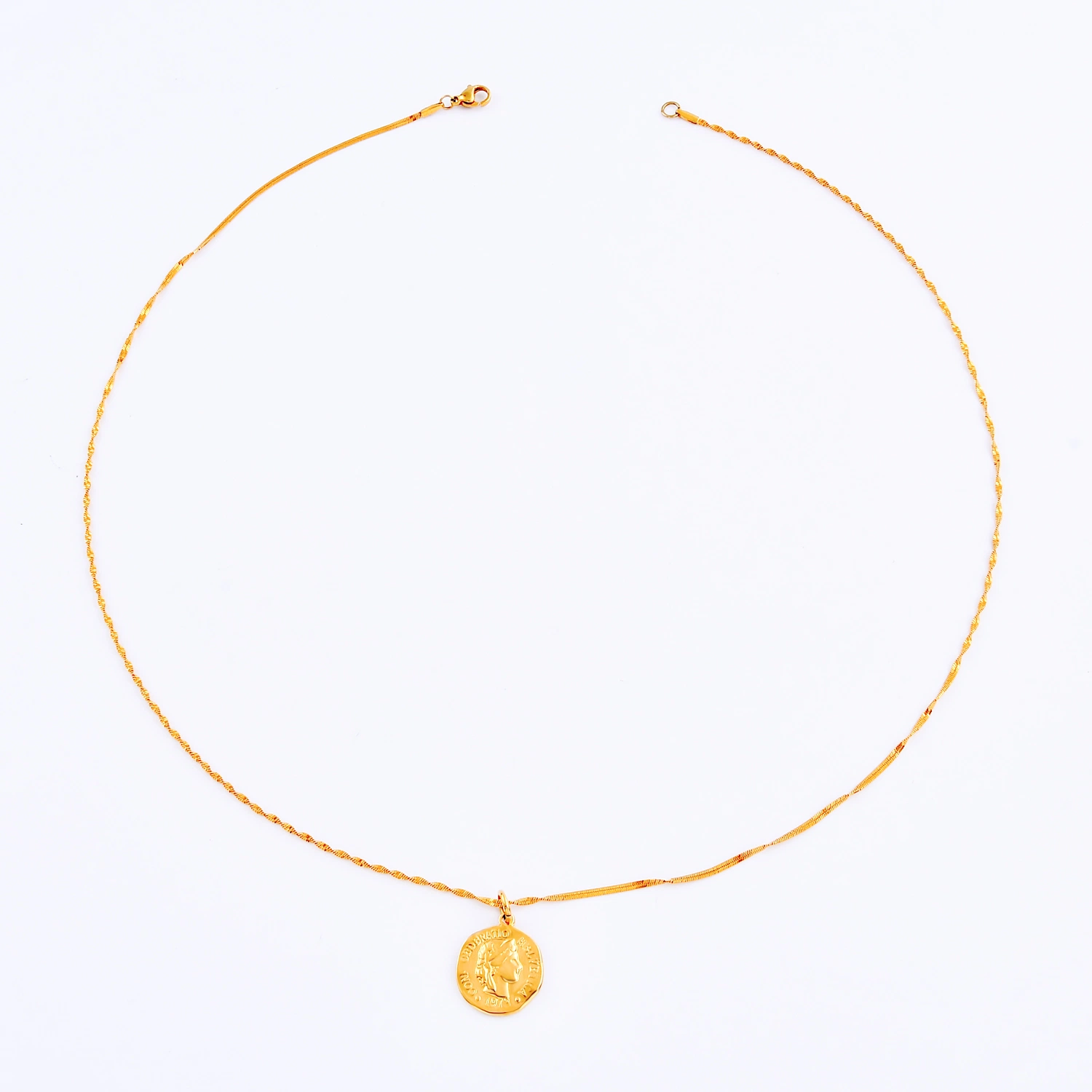 18K Gold Plated Minimalist Layering Multi-Strands Necklace for Unisex