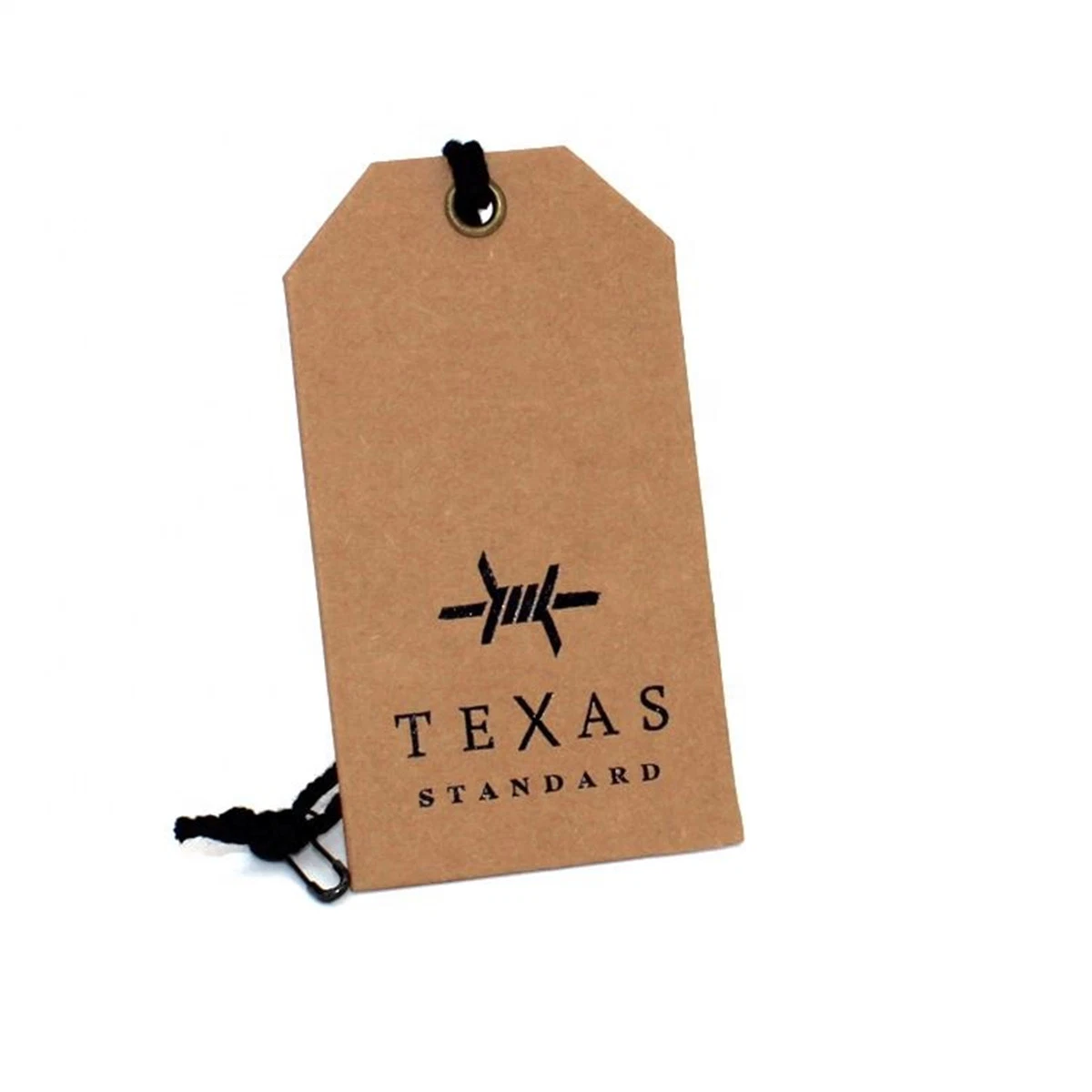 Eco Friendly Recycle Brown Kraft Paper Hang Tags for Clothing with String