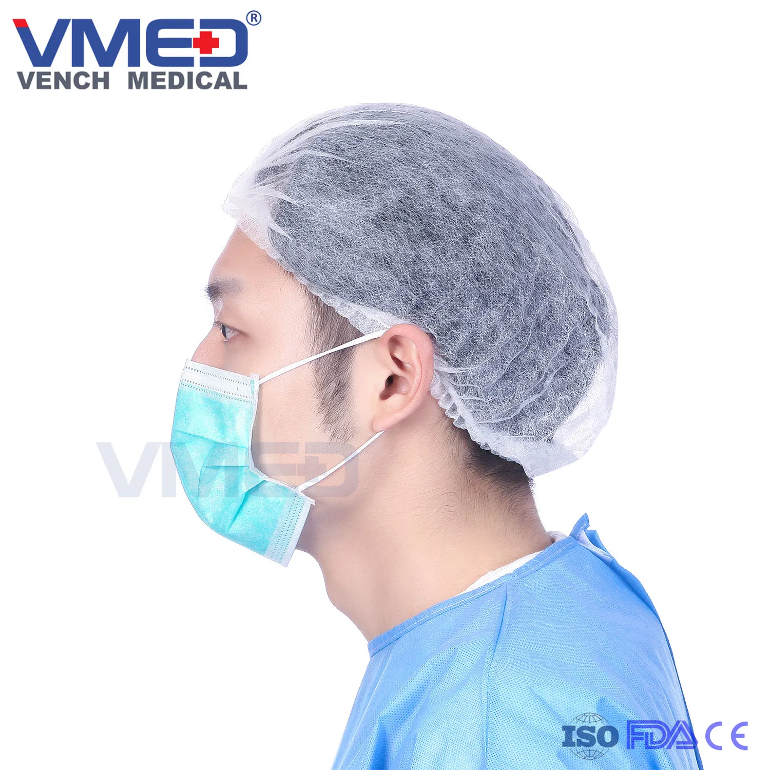 Защитные одноразовые нетканого материала 3-слойные маску для лица с Earloop