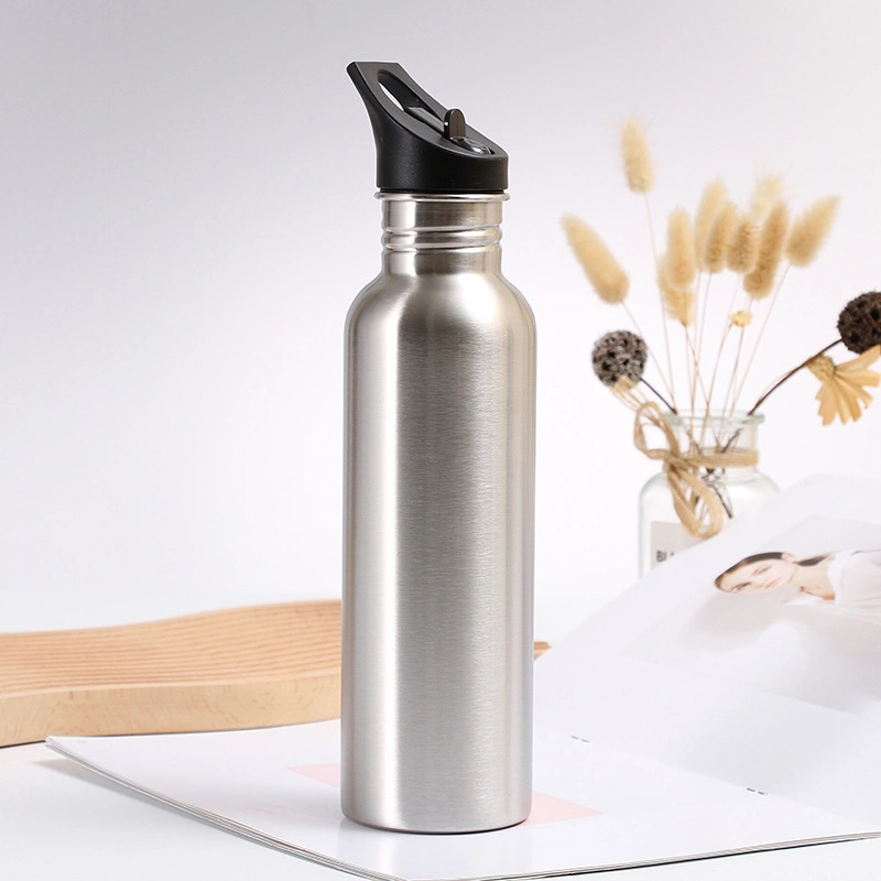 BPA Free Single Walled 304 Stainless Steel Travel Drinking Sports Water Bottle