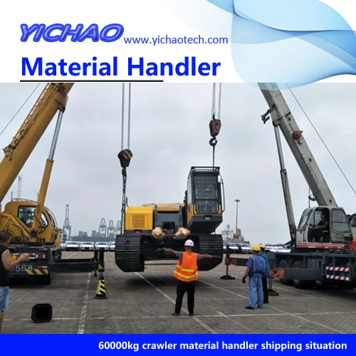 42ton Hydraulic Material Handling Machine Handling Equipment on Track for Scrap and Waste Recycling