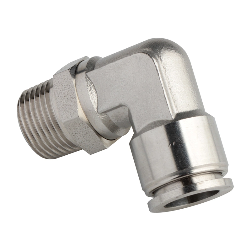 Wholesale/Supplier 90 Degree External Male Threaded Elbow L-Shape Stainless Steel Air Fitting Pneumatic Tube Connectors