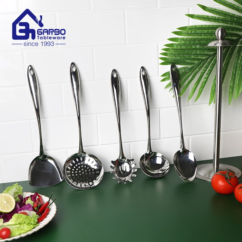 Hotel Restaurant Home Kitchen Stainless Steel Soup Scoop Serving Cooking Turner Utensils