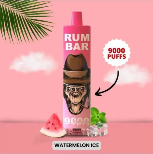 Rum Bar 9000 Big Puffs 13.5ml Disposable/Chargeable Vape Pen Wholesale/Supplier Price with Pod