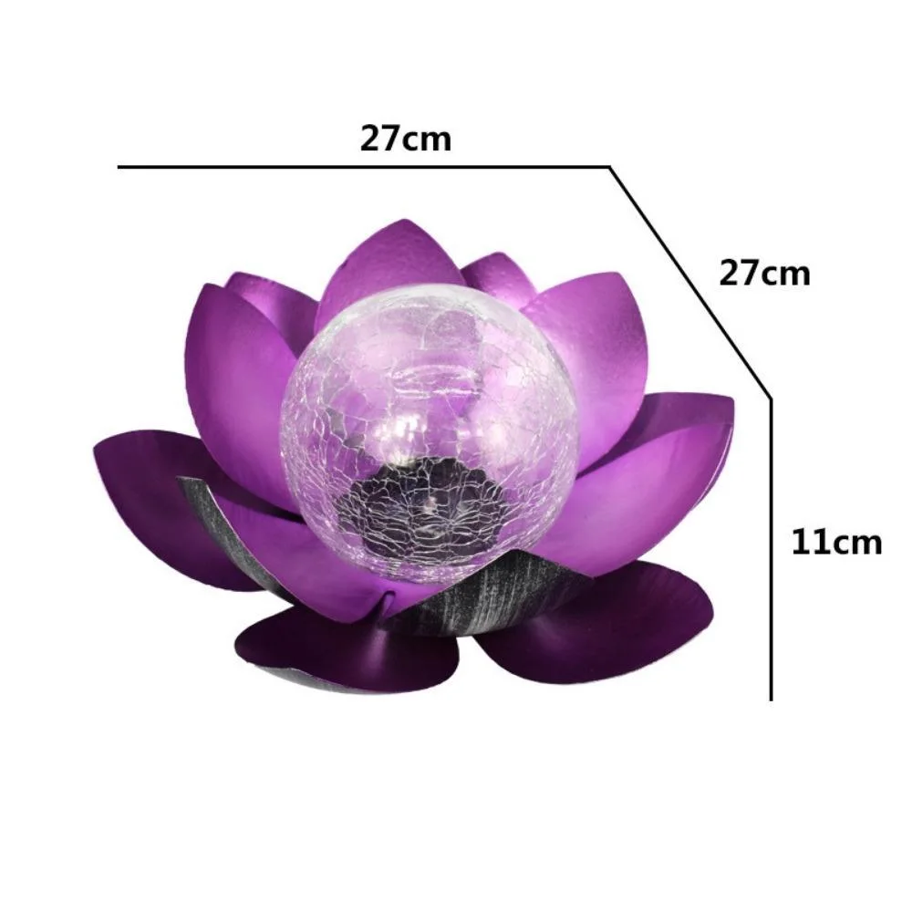 Ferro LED Lotus Luz Solar Piscina Jardim Europeu Lâmpada Landscape Holiday Garden Courtyard Lâmpadas Decoração Caminho Bl20929