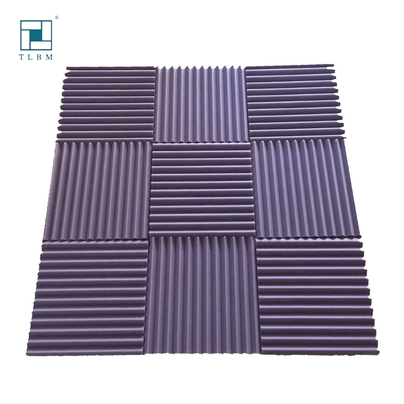 Soundproof Foam Wedge Pattern Black Color Acoustic Foam