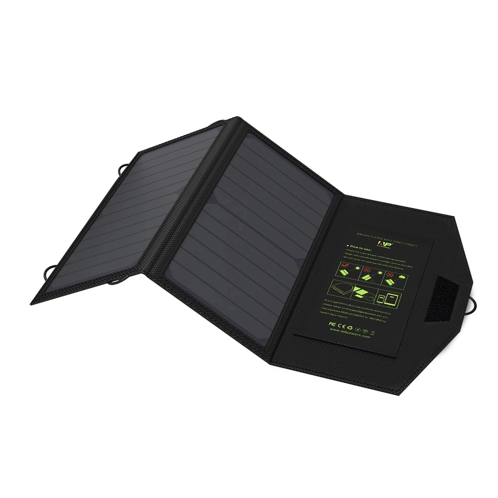 14W Sunpower USB plegable DC Teléfono Móvil Banco de potencia del cargador solar portátil Bolsa OEM ODM.