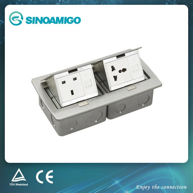 High Quality Pop-up Copper Floor Outlet Socket Stainless Steel Floor Boxes