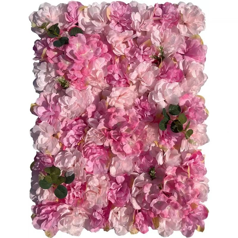 Outdoor Fake Flower Wall Decor Wedding Artificial Rose Wall Backdrop Flower Wall