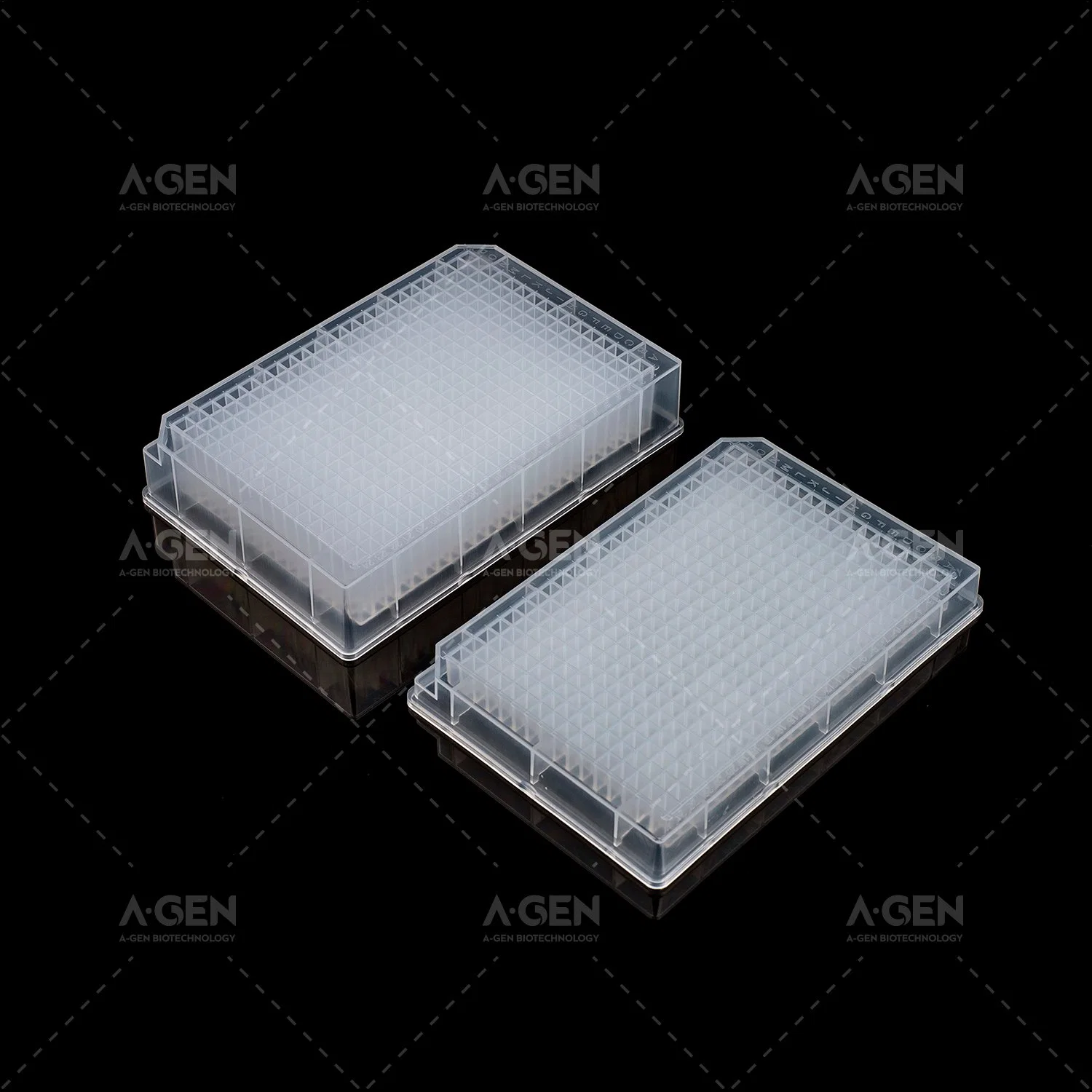 PP V Bottom 120uL Square Well Disposable Consumibles ADN/ARN Pirógeno Placa de 384 pocillos profundos personalizada de baja retención gratuita