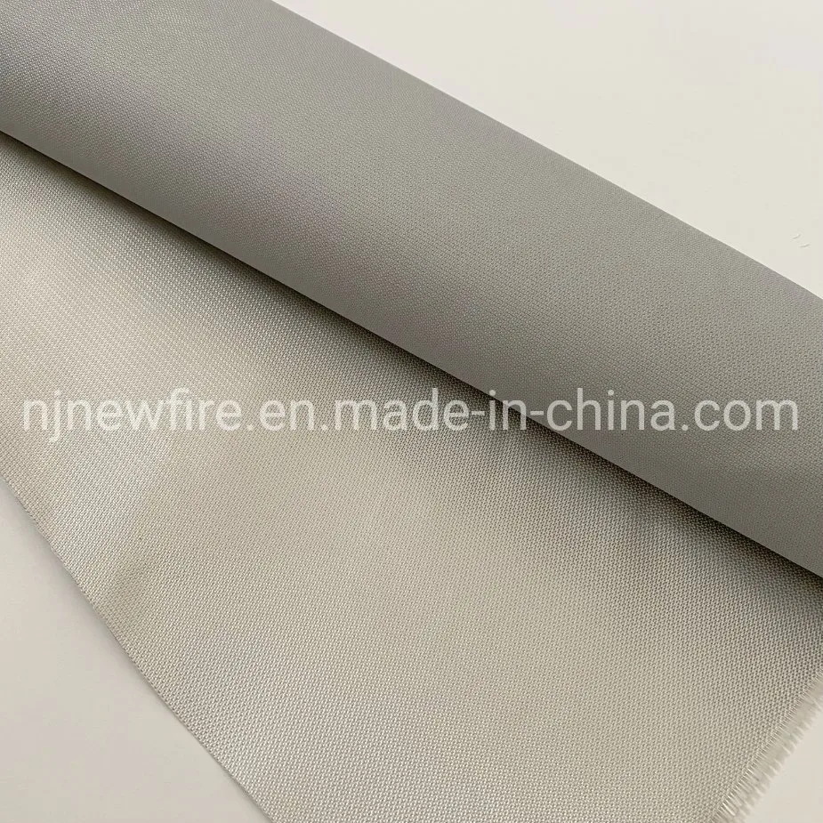Una buena costumbre profesional químico-PU resistente al calor de tejido de fibra de vidrio recubierto de tela de fibra de vidrio ignífugo fabricante