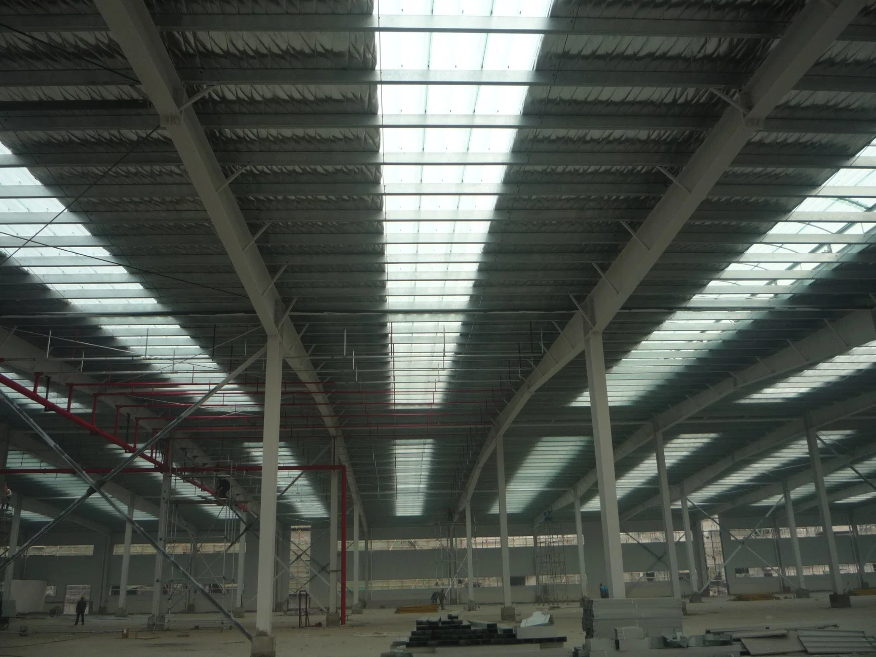 Galvanized/Painted Plant/Hangar Industrial Building Metal Frame Construction Steel Structure for Warehouse/Workshop/Garage/Storage/Shed