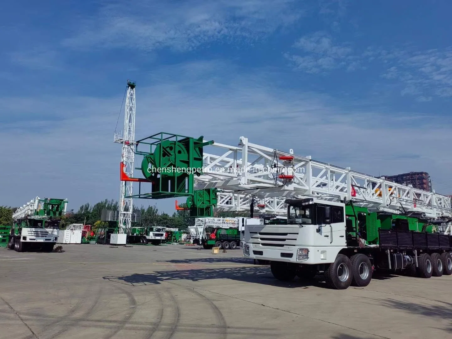 110t Zj15 Xj550HP Workover Rig Truck Mounted Drilling Rig 1500m Pulling Unit Completed Well Rig in Middle Asia