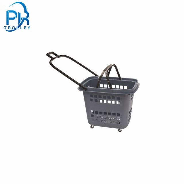 Plastic Shopping Basket Wheels Shopping Cart Plastic Shopping Basket Cart on Wheels