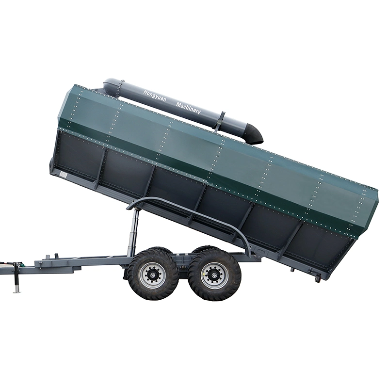 Dual Axis Dump Farm Trailer/Agricultural Tractor Mini Tiller Small Excavator Trailer Bunker