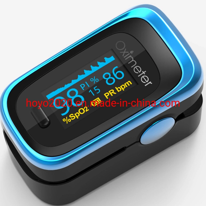 Pequeña casa portátil Oxímetro de pulso de la SpO2 Pantalla LED de equipo médico Oxímetro de pulso de dedo Factor China Fingertip Sensor de pulso Oxímetro TFT OLED sangre LED