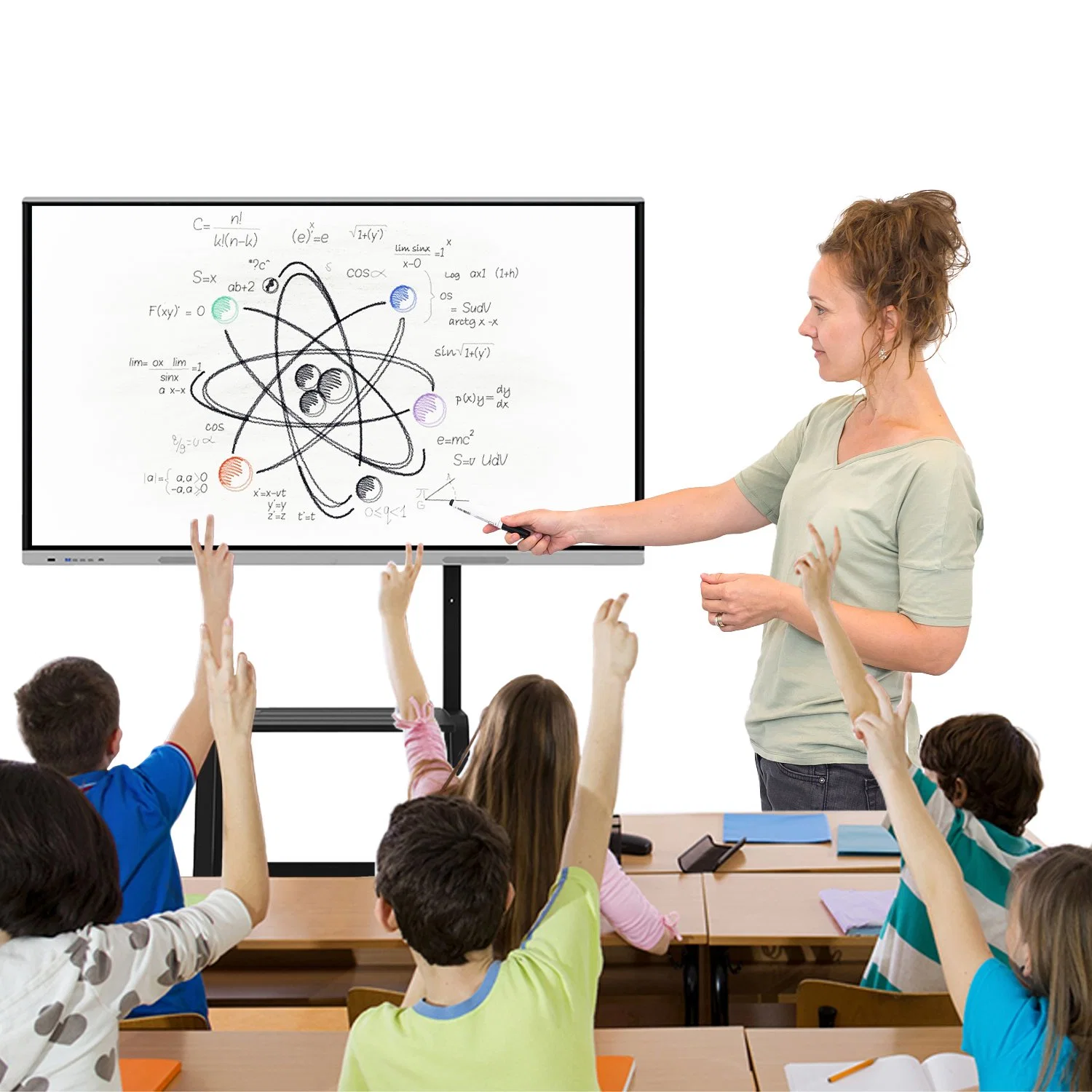 Dual OS Capacitive or IR Multi Touch Screen LCD Display Flat Panel Interactive Whiteboard Smart Board