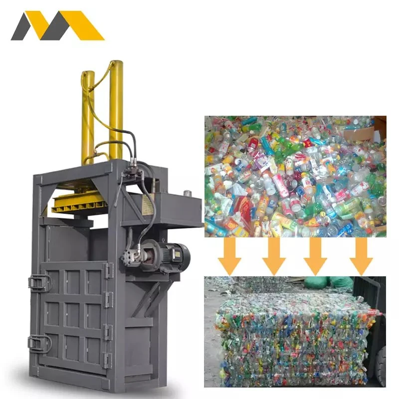 Vertical Scrap Baler Waste Plastic Paper Press Baling Machine /Cardboard Waste Plate Press Machine